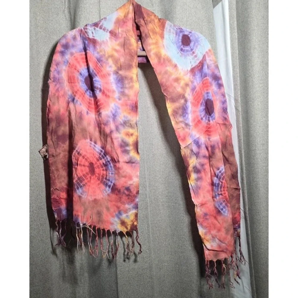 Gypsy Rose Tie Dye Boho Scarf